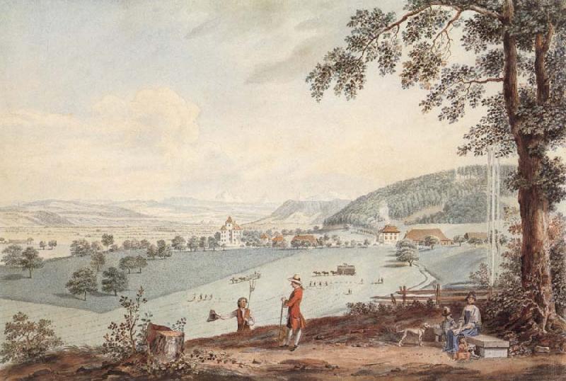 Johann Ludwig Aberli Kehrsatz in Bern view of north Germany oil painting art